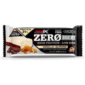 AMIX Low-Carb ZeroHero® Protein Bar 65g, Vanilla A