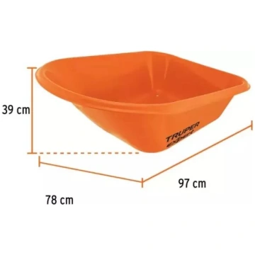 Truper Profesionāls Ratiņi Ar Konteineru Plastmasa