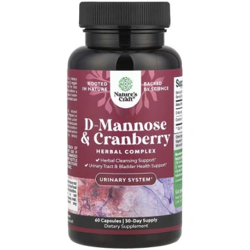 Nature's Craft, D-Mannose & Cranberry, 60 Cap