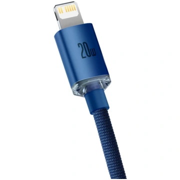 Baseus Crystal Shine USB-C-Lightning kabelis 2,0 m