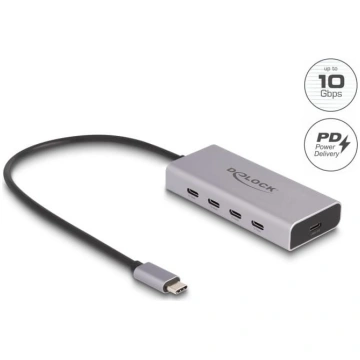 Delock USB 10 Gbps USB Type-C™ Hub with 4 x USB Ty