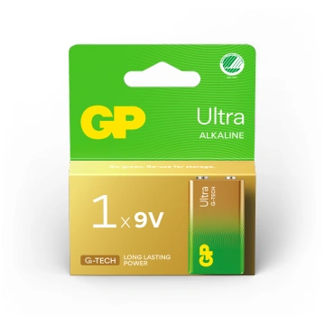 GP - Ultra Alkaline 9V Battery 1604AU/6LF22 1-Pack