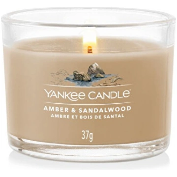 Yankee Candle, Votive svece stiklā Amber & Sandalw