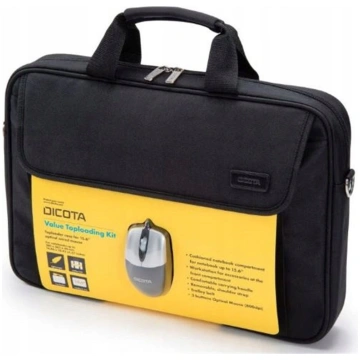 Dicota The handy notebook bag with optical mouse.
