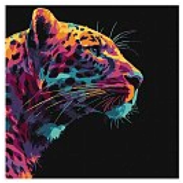 Komplekts gleznošanai pēc numuriem "Bright leopard
