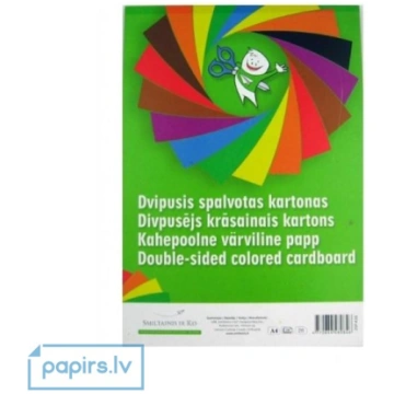 Krāsains kartons Smiltainis, A4, divpusējs, 16 lpp