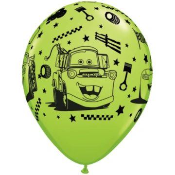 28 cm lateksa balons "Makvīns un Meters", zaļā krā