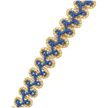 10 Yard x 1,2 cm poliestera apdares,Gewebte Borte 