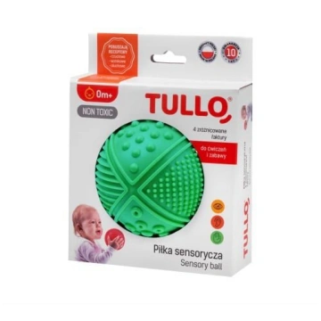 Sensorā bumba Tullo, 6 cm, zaļa krās