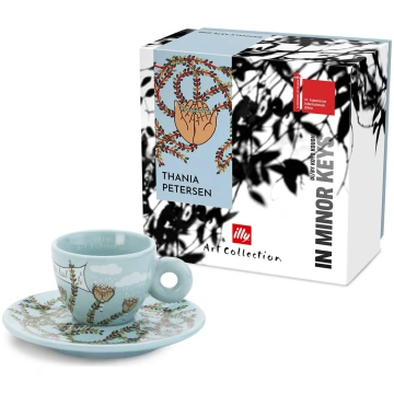 Krūzīte Illy iAC Petersen, espresso ar apakštasīti