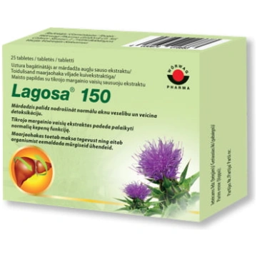 Lagosa 150 uztura bagātinātājs aknu veselībai, 25 