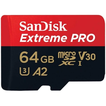 SanDisk 64 GB Extreme PRO microSDXC karte + SD ada