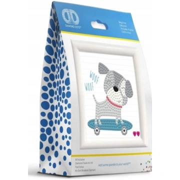 DIAMOND DOTZ SKATE & WOOF 018-DD1057F