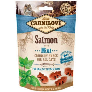 Gardums kaķiem - CARNILOVE Snack Salmon with Mint,