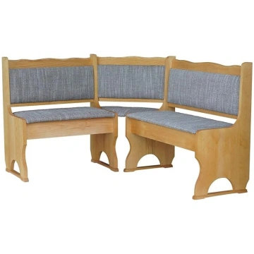 k koma Corner Bench Upholstery Pine Wood Alder Col