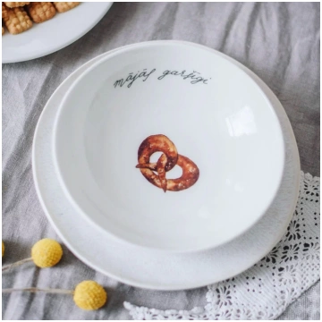 Iveta Matesa bļoda "Mājās garšīgi" 17cm
