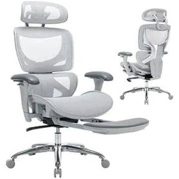 COLAMY ergonomisks biroja krēsls ar pagarināmu kāj