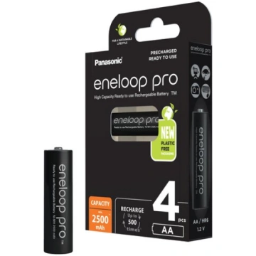 Panasonic eneloop pro AA 2500 mAh blister pack of 