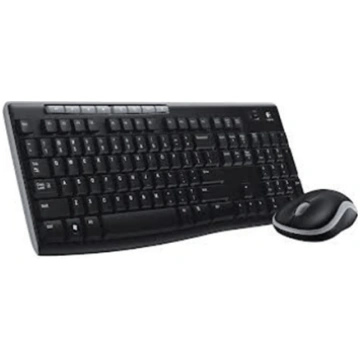 Logitech MK270 Wireless Keyboard+Mouse, Black, Sil