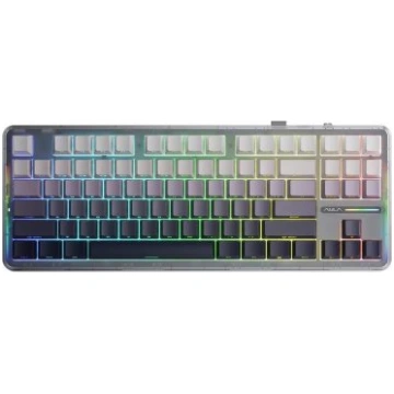 AULA Gasket F87 Gradient Grey SpaceCrystal RGB Key