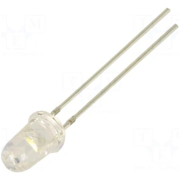 LED | white warm | 5mm | 120000mcd | 8° | Front: c