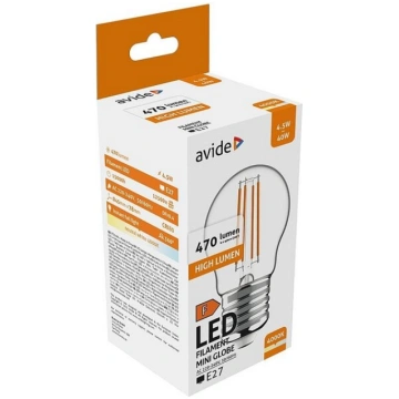 LED lampa Avide 4.5W E27 4000K