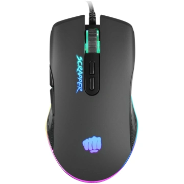 Vadu spēļu pele Fury Scrapper, melna krās