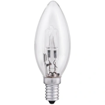 Halogēna spuldze 28W E14 B35 240V Skaidra PATRON 0