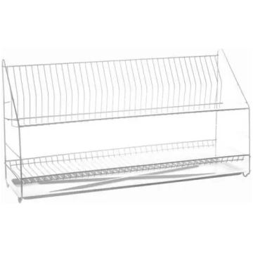 Žāvētājs 80cm 2pos.balts ar notekcauruļu METPOL