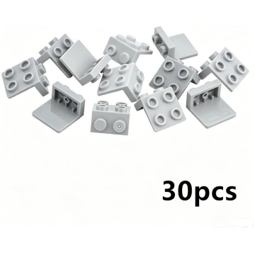 30pcs DIY Buiiding Block 1x2-2x2 Studs Bracket Bri
