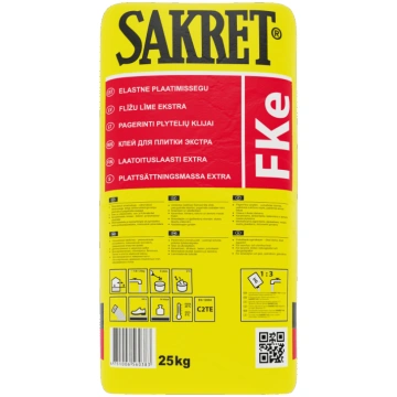 SAKRET FKe elastīga flīžu līme (C2TE)