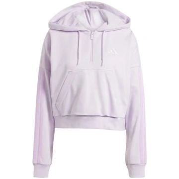 Essentials 3-Stripes Quarter-Zip Hoodie Womens