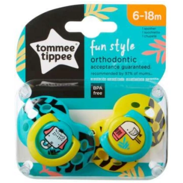 Tommee Tippee Art.43335895 māneklītis silikona Fun