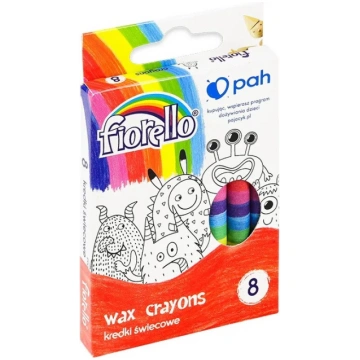 Krītiņi vaska 8 krāsas Fiorello GR8