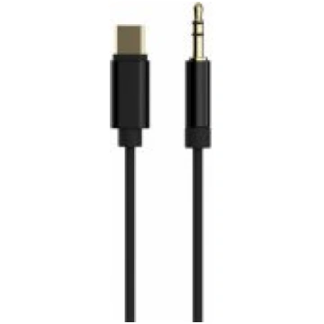 Gembird USB Type-C to 3.5 mm 1.5m Black aksesuārs 