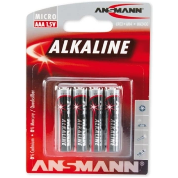 1x4 Ansmann Alkaline Micro AAA LR 03 red-line 5015
