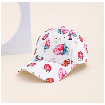 Hat Fruit Strawberry Mushroom Printed Baseball Cap