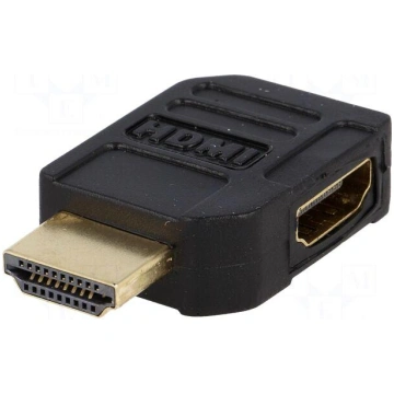Adapter | HDMI socket 90°,HDMI plug Goobay 51724
