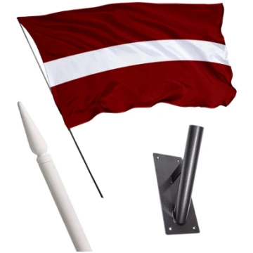 Latvijas karoga komplekts mājai 140x70 cm