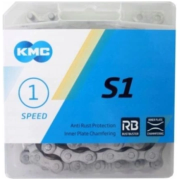 KMC Ķēde S1 112 posmu sudraba kastīte (-) 1550848