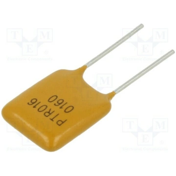Fuse: PTC polymer; 1.6A; Imax: 40A; THT; PTR016V; 