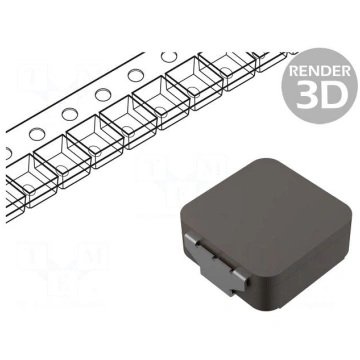 Inductor: wire | SMD | 820nH | ±20% | M | 7.3x6.6x