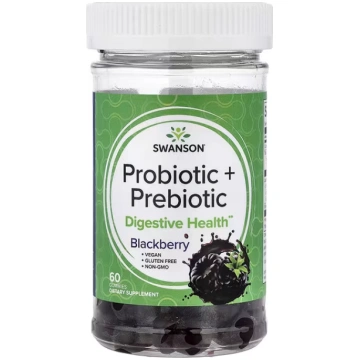 Swanson Vitamins, Probiotic + Prebiotic Gummies, B
