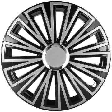 Hubcap SUNSET 14" black&silver AMIO L58203