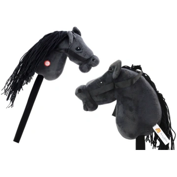 Plush Horse Head On A Stick Hobby Horse Long-haire