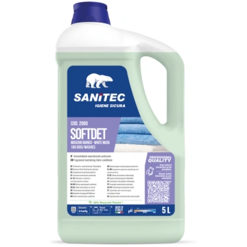 Veļas mīkstinātājs Sanitec SOFTDET White Musk, 5L 