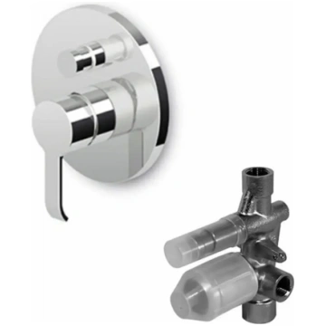Set miscelatore vasca-doccia Zucchetti SUP + corpo