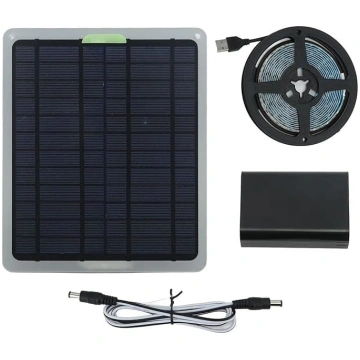 Jeanoko Solar LED Grow Light, 20 W, IP65 ūdensneca