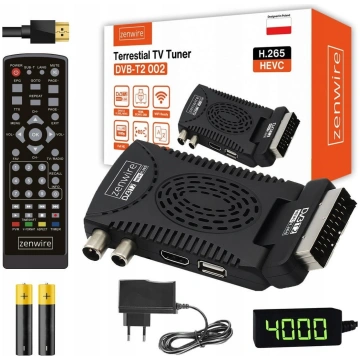Tuner TV Zenwire Tuner Dekoder Satelitarny DVB-T2 