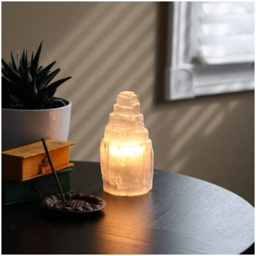 Lampada Selenite piccola I Tesori della Terra